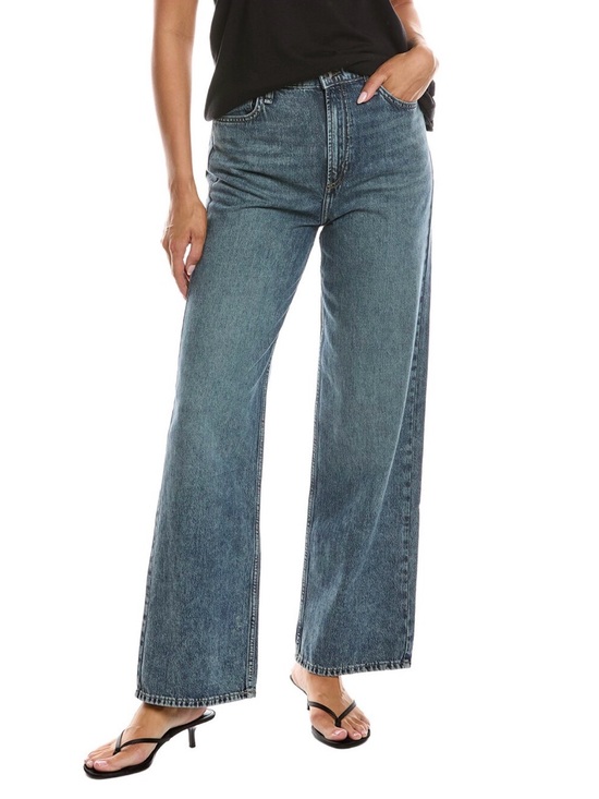 rag & bone Denim - NWT Rag & Bone Lori Wide Leg Jeans Easton 100% Cotton Size 30